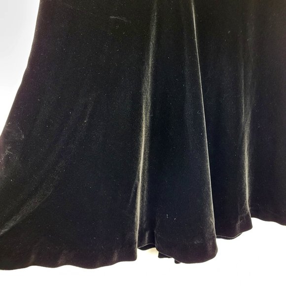 Patricia Moss Black Velvet Swingy Flared Skirt, Size 6 Petite, GUC - Picture 3 of 9